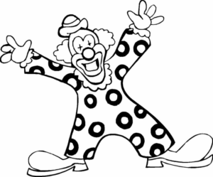 Disegno di clown da stampare e colorare 63