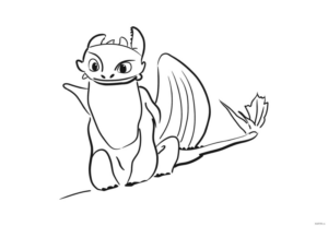 Disegno di Dragon Trainer da stampare e colorare 22