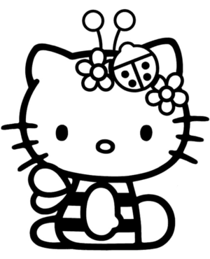 Disegno di Hello Kitty da stampare e colorare 109