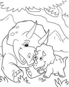 Disegno di Triceratopo da stampare e colorare 52
