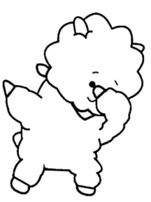 Disegno di pecora da stampare e colorare 87