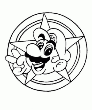 Disegno di Super Mario da stampare e colorare 45