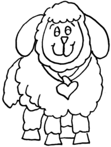 Disegno di pecora da stampare e colorare 48