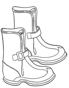 Disegno di stivale da stampare e colorare 19
