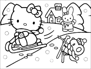 Disegno di Hello Kitty da stampare e colorare 121