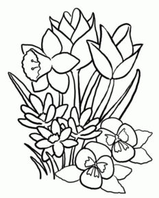 Disegno di fiore da stampare e colorare 118