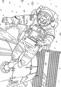 Disegno di astronauta da stampare e colorare 7