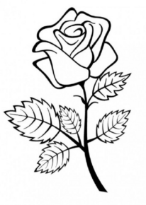 Disegno di fiore da stampare e colorare 277