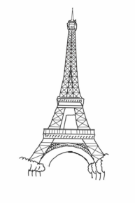 Disegno di monumento famoso da stampare e colorare 42