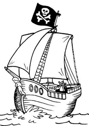 Disegno di pirata da stampare e colorare 15