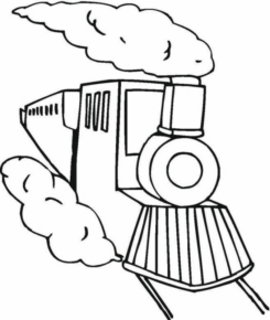 Disegno di treno da stampare e colorare 13
