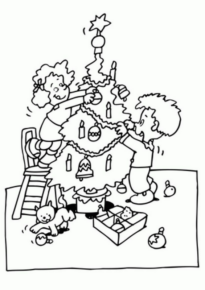 Disegno di albero di Natale da stampare e colorare 243 Disegno di albero di Natale da stampare e colorare 243