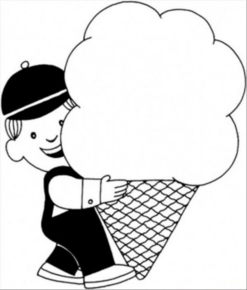 Disegno di gelato da stampare e colorare 51