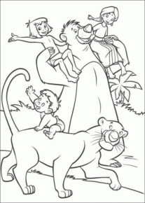 Disegno di Il libro della giungla da stampare e colorare 18 Disegno di Il libro della giungla da stampare e colorare 18