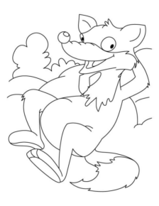 Disegno di lupo da stampare e colorare 47