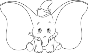 Disegno di Dumbo da stampare e colorare 30