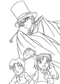 Disegno di Detective Conan da stampare e colorare 4