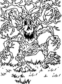 Disegno di mostro di Halloween da stampare e colorare 10