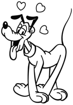 Disegno di Pluto da stampare e colorare 18