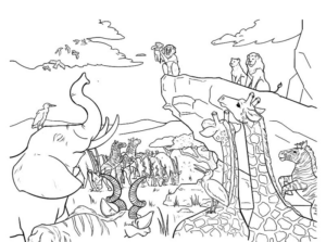 Disegno di Re Leone da stampare e colorare 71