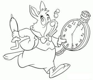 Disegno di Alice nel paese delle meraviglie da stampare e colorare 31