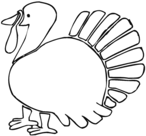 Disegno di tacchino da stampare e colorare 55