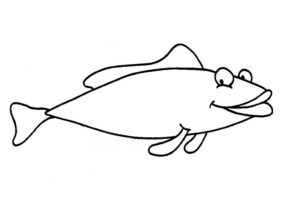 Disegno di pesce da stampare e colorare 241