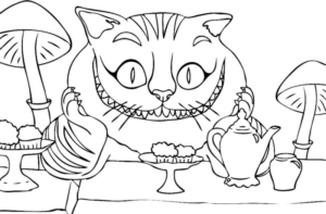 Disegno di Alice nel paese delle meraviglie da stampare e colorare 49