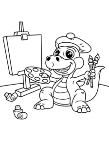 Disegno di Apatosauro da stampare e colorare 8