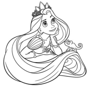 Disegno di Tutte le principesse Disney da stampare e colorare 72