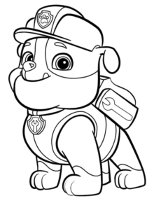 Disegno di Paw Patrol – Cane pompiere da stampare e colorare 47