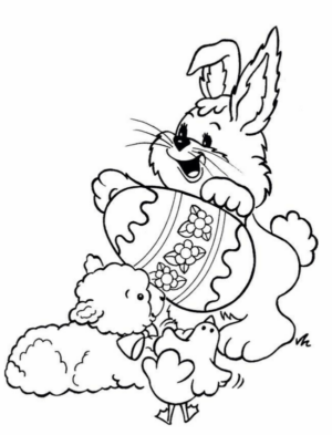 Disegno di uovo di Pasqua da stampare e colorare 217 Disegno di uovo di Pasqua da stampare e colorare 217