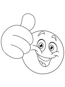 Disegno di emoji da stampare e colorare 28