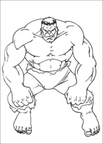 Disegno di Hulk da stampare e colorare 26