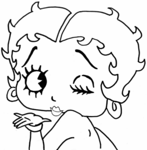 Disegno di Betty Boop da stampare e colorare 9