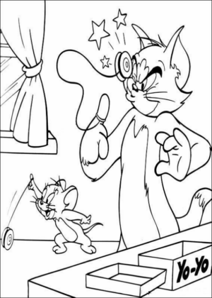 Disegno di Tom e Jerry da stampare e colorare 88