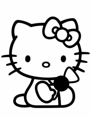 Disegno di Hello Kitty da stampare e colorare 214