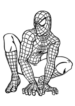 Disegno di Spiderman da stampare e colorare 110