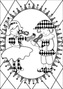 Disegno di maschera da stampare e colorare 21