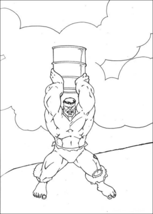 Disegno di Hulk da stampare e colorare 48