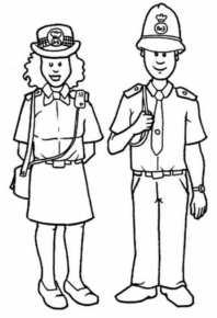 Disegno di poliziotto da stampare e colorare 27
