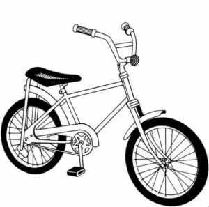 Disegno di bicicletta da stampare e colorare 19