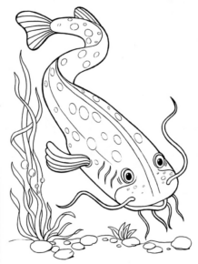 Disegno di pesce da stampare e colorare 152