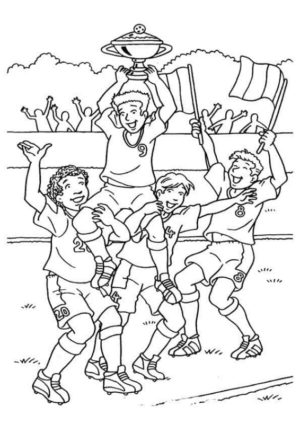 Disegno di calcio da stampare e colorare 81