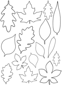 Disegno di foglia da stampare e colorare 118