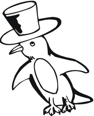 Disegno di pinguino da stampare e colorare 7