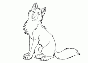 Disegno di lupo da stampare e colorare 38