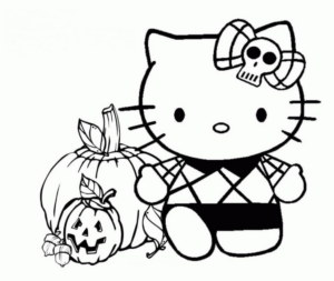 Disegno di Hello Kitty da stampare e colorare 158