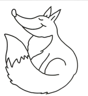 Disegno di volpe da stampare e colorare 82