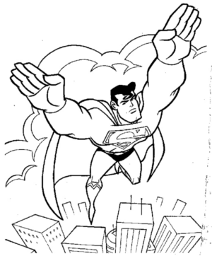 Disegno di Superman da stampare e colorare 24